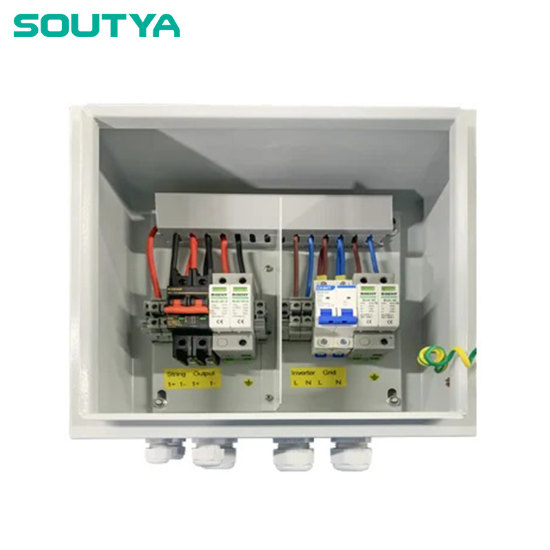 DC + AC Combiner Box 600V 1000V 1-də 1-də ev qutusu