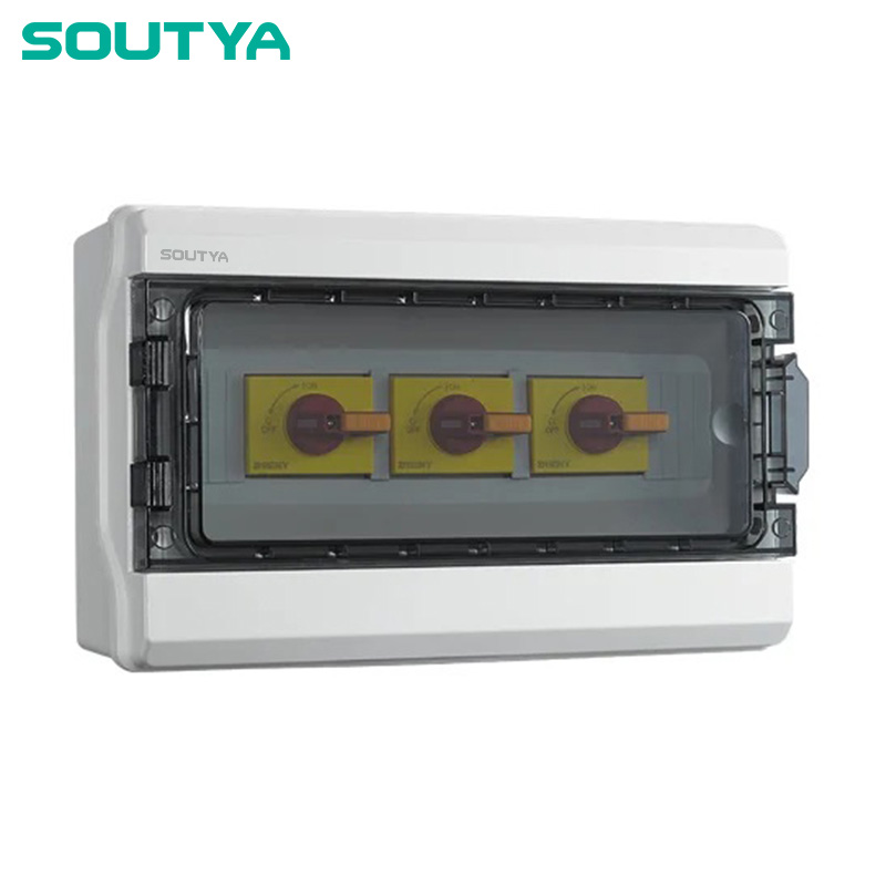 DC İzolator qutusu IP65 Əlavə üç sətir